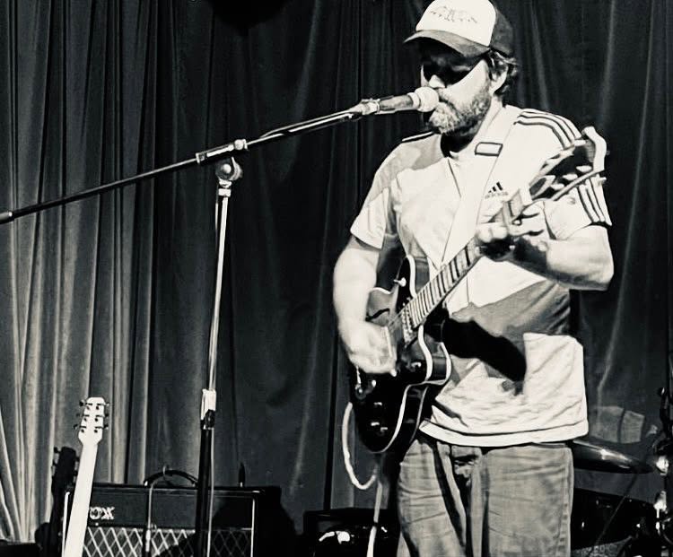 Mike playing a solo set